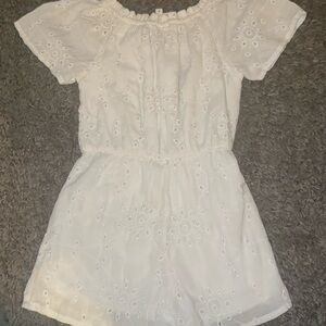 Arrow Kids White Eyelet Romper